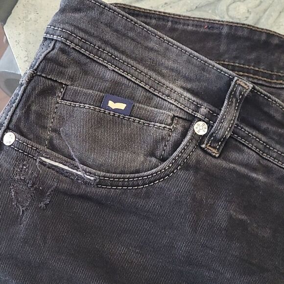 Gas BLACK DISTRESSED JEANS - Picture 3 of 9
